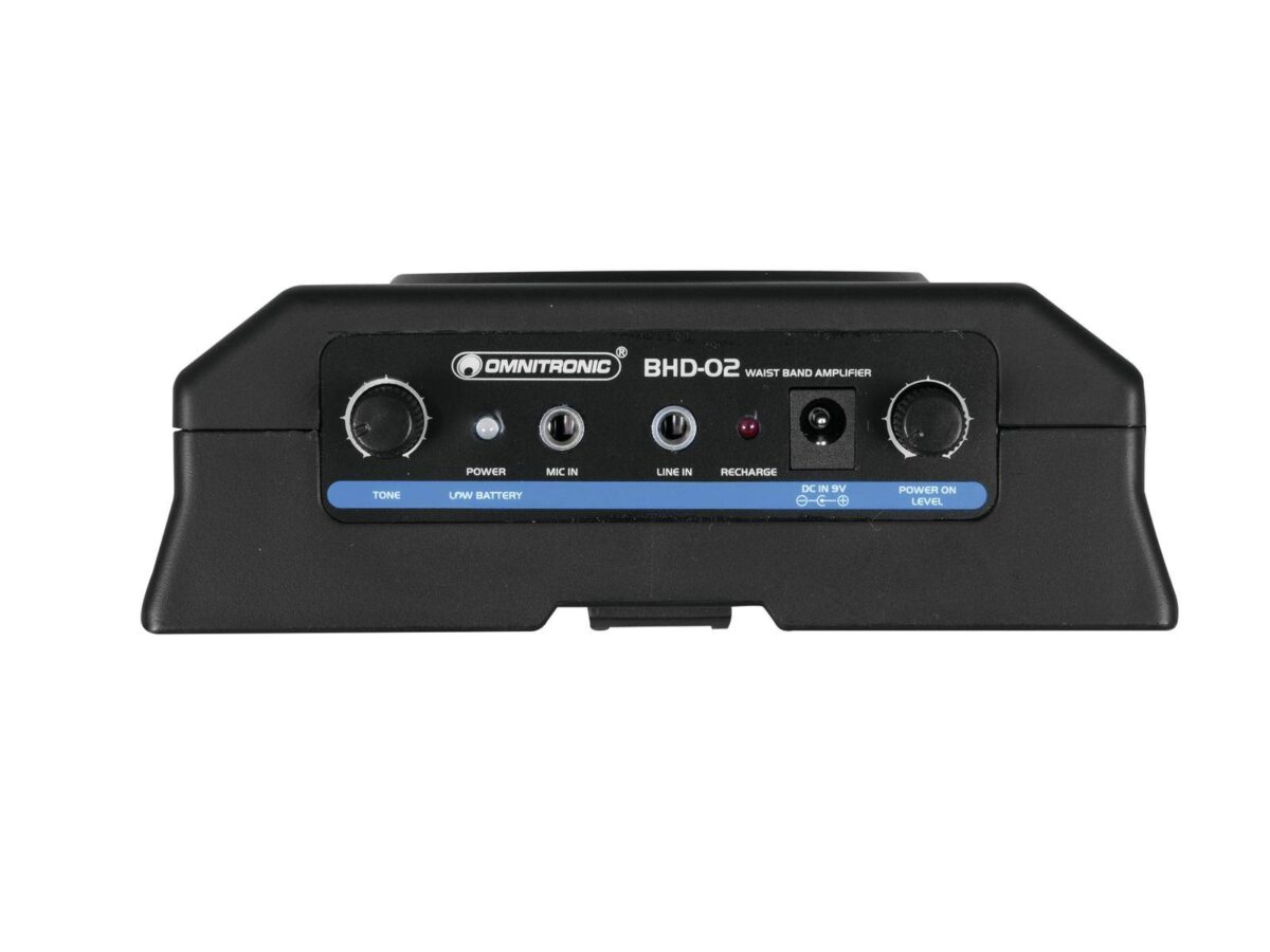OMNITRONIC BHD-02 Waistband Amplifier headset mikrofon med bælteforstærker
