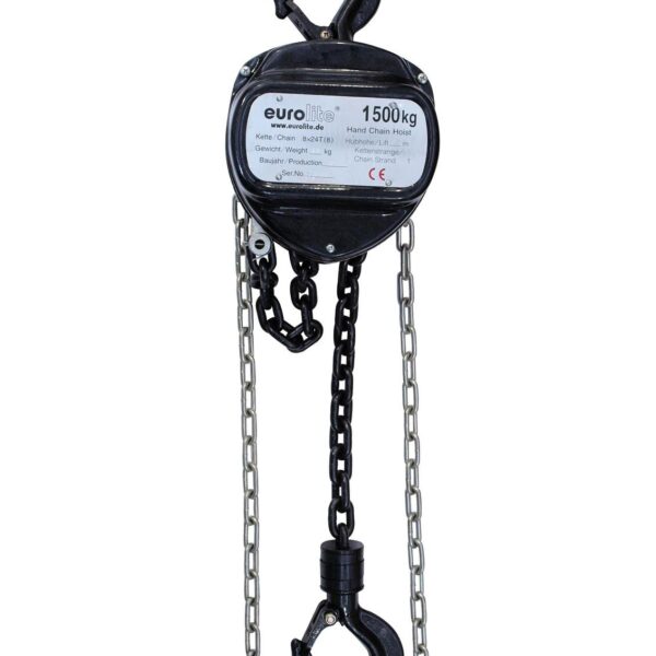 EUROLITE Chain Hoist 10M/1.5T black