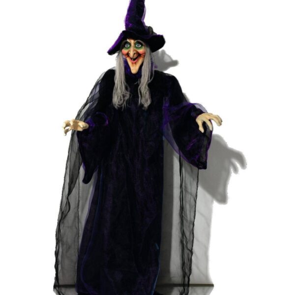 EUROPALMS Halloween figure Witch, animated 175cm