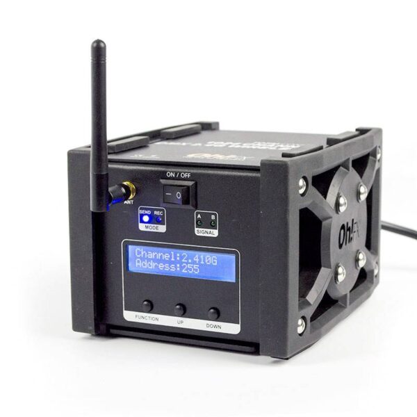 OhFX DMX Wireless trådløs sender og modtager, 1024 kanaler, 2.4GHz, op til 400 meter