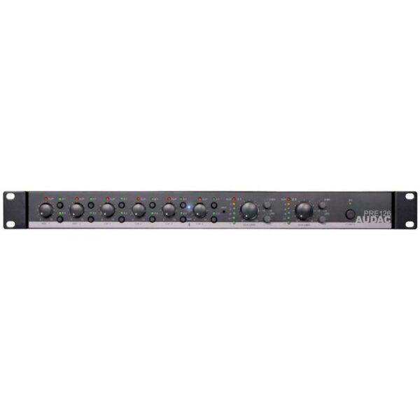 Audac zonemixer 2 zoner 6 in & 2 stereo out, m/Bluetooth