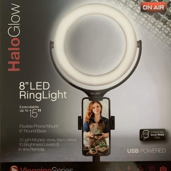 On Air Halo Glow, 8" LED ring light