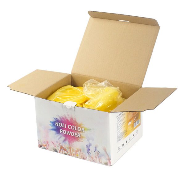 OhFX Holi kasse med farvepulver, gul, 5kg