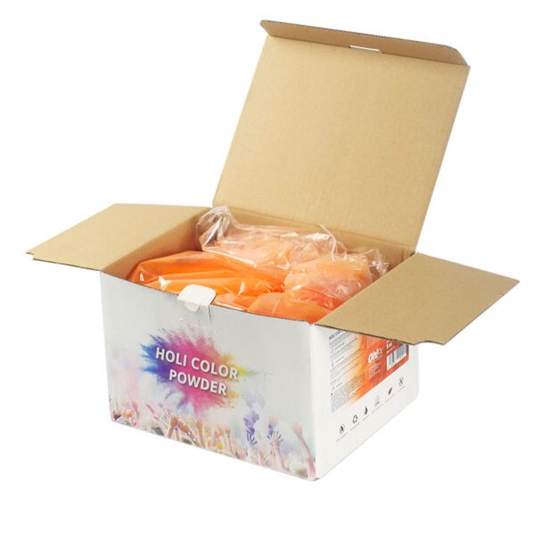 OhFX Holi kasse med farvepulver, orange, 5kg