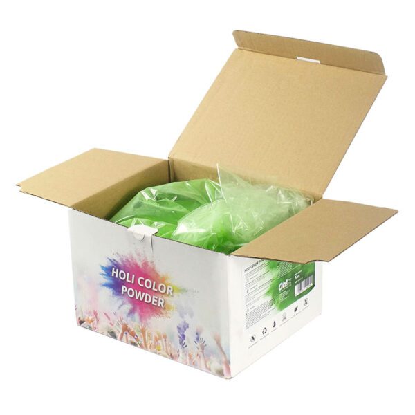 OhFX Holi kasse med farvepulver, grøn, 5kg