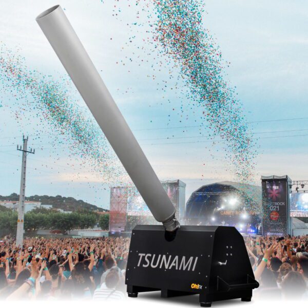 OhFX Tsunami kæmpe konfettikanon, skyder 10kg konfetti mere end 60 meter!