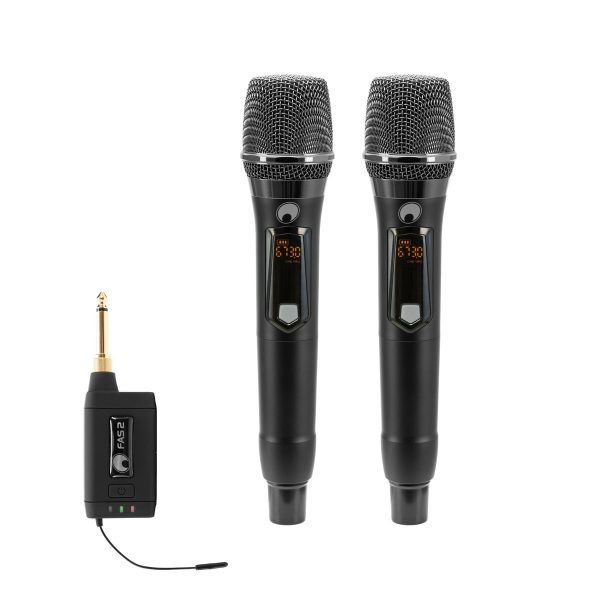 OMNITRONIC Set FAS TWO + 2x Dyn. Wireless Microphone 660-690MHz