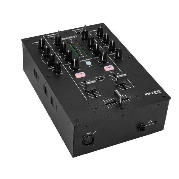 OMNITRONIC PM-202F 2-Channel DJ Mixer with Filter and Bluetooth
