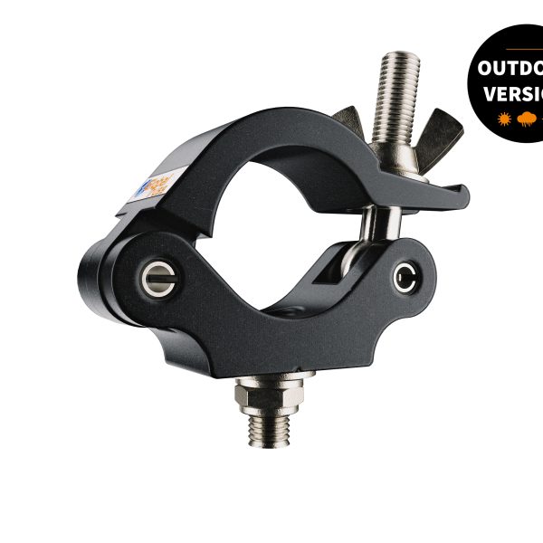 Global Truss Half Coupler Slim 48-51/30/300kg stage black Outdoor