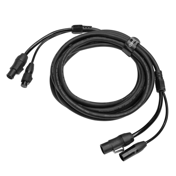 Flash CABLE COMBO POWER-DATA XLR5 5,0 m - Hybrid power and data cable combining TrueCON power and 5-pin XLR DMX in a single line
